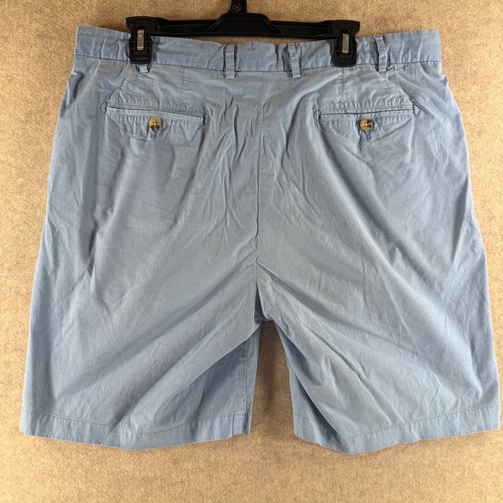 Peter Millar Chino Shorts 36 Blue Flat Front Cotton Casual Golf RN100308 - Picture 3 of 7